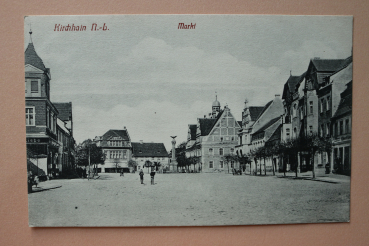 Ansichtskarte AK Kirchhain N L 1915 Markt Häuser Geschäfte Architektur Ortsansicht Brandenburg